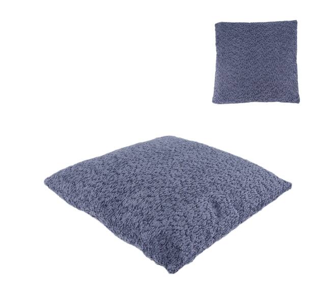 Cushion polyester 45x45x8cm - Blue