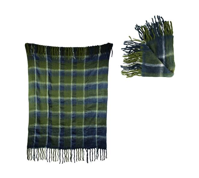 Plaid acrylic 125x150x0.5cm - Green