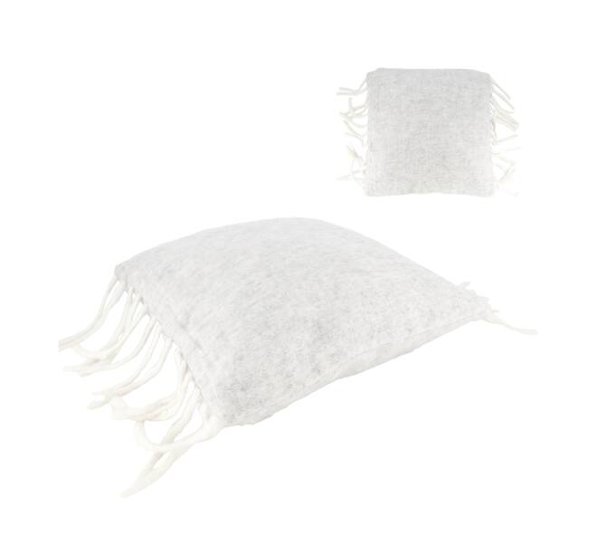 Cushion with tassels acrylic 45x45x8cm - Grey