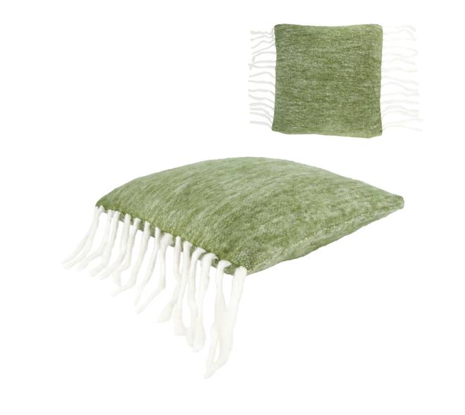 Cushion with tassels acrylic 45x45x8cm