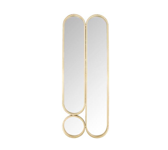 Mirror metal 28.55x2x78cm - Gold