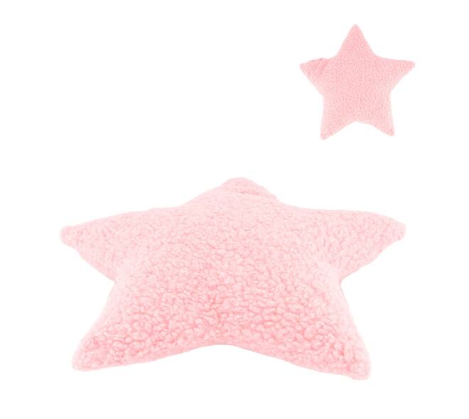 Cushion star teddy polyester 45x45x8cm