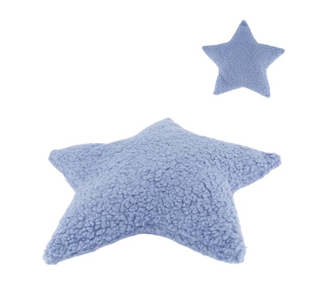 Cushion star teddy polyester 45x45x8cm