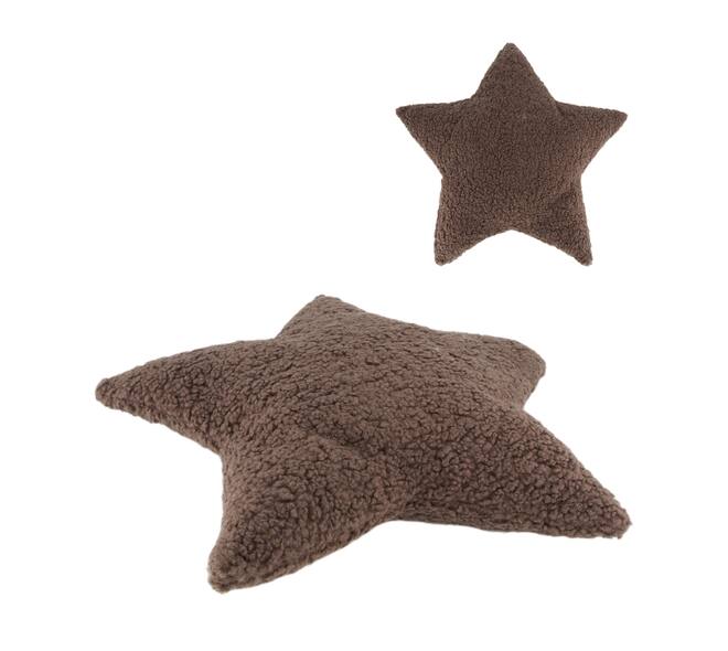 Cushion star teddy polyester 58x58x8cm