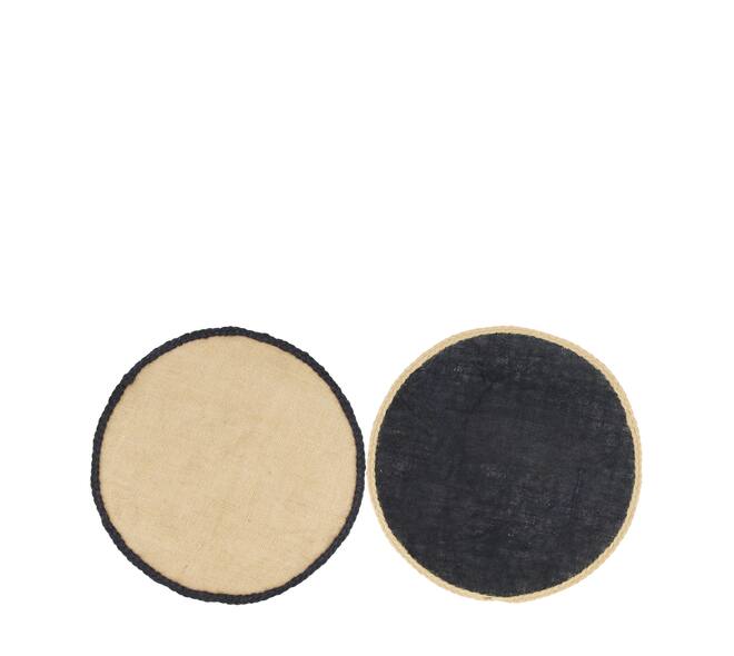 Placemat jute 38x38x0.5cm A/2