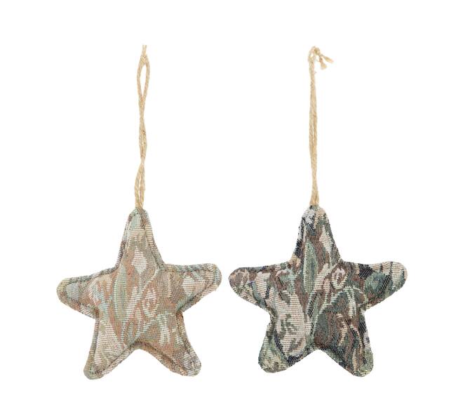 Hanger star fabric 14x4x14cm  - Multi