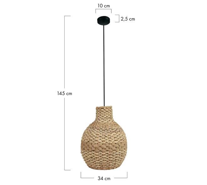 Ceiling light waterhyacinth 34x34x45cm