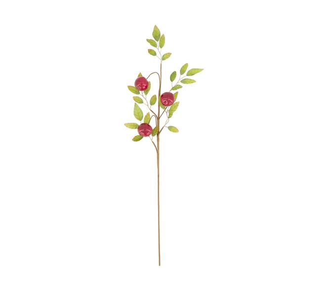 Branch apple artificial 77x30x5cm - Red