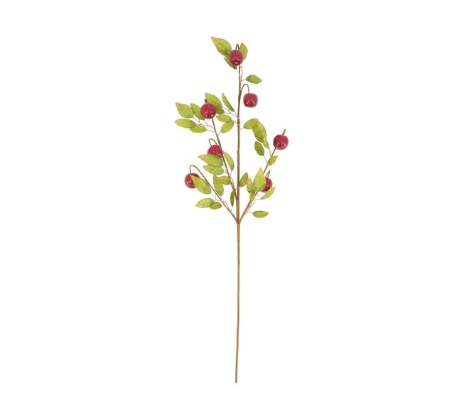 Branch apple artificial 77x30x5cm - Red