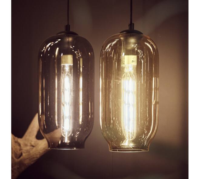Ceiling light glass 15x15x135cm