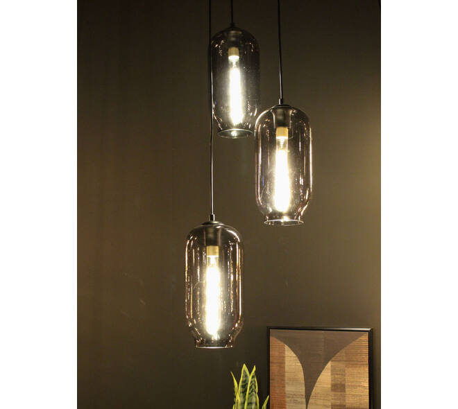 Ceiling light glass 39x36x135cm