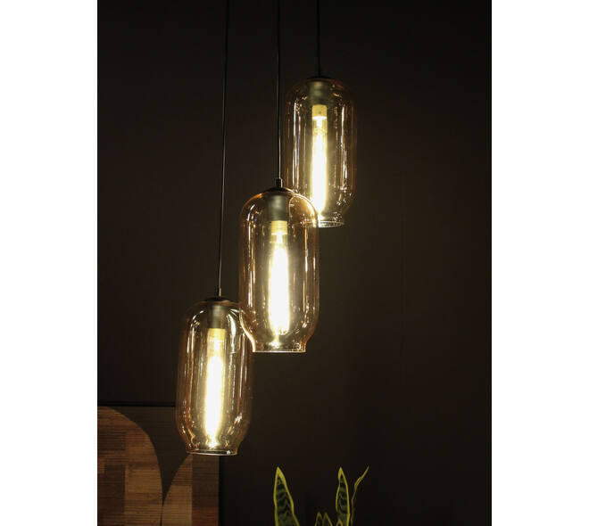 Ceiling light glass 39x36x135cm