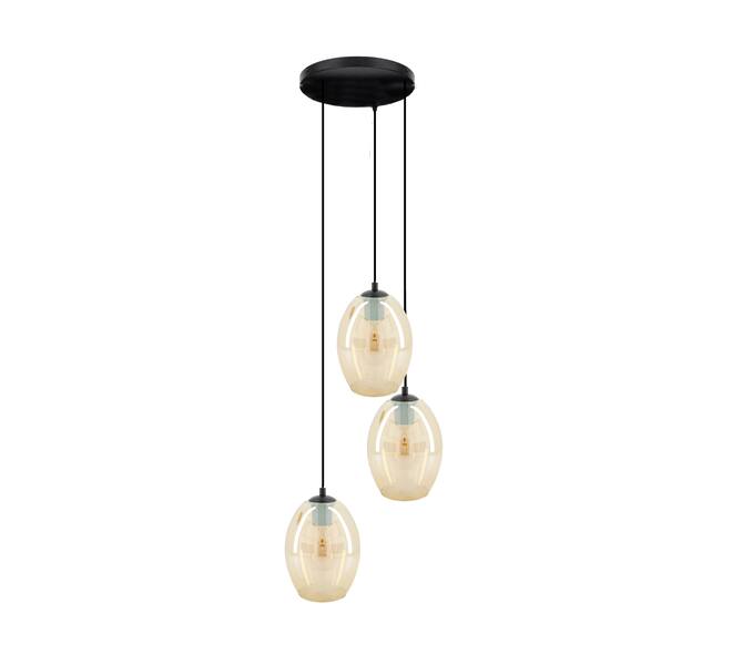Ceiling light glass 39x36x130cm