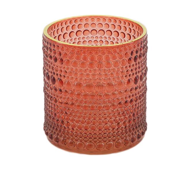 Tealight holder glass 7.2x7.2x8cm