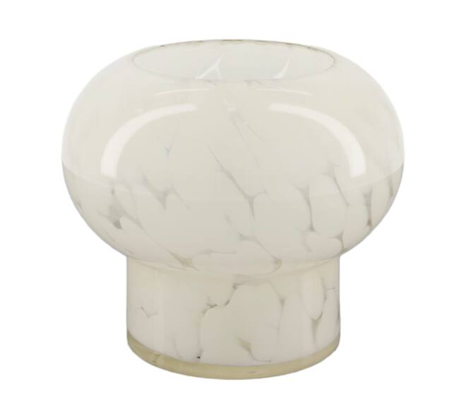 Vase glass 16x16x13.5cm