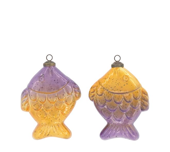 Hanger fish glass 12.5x2.5x10cm C/2