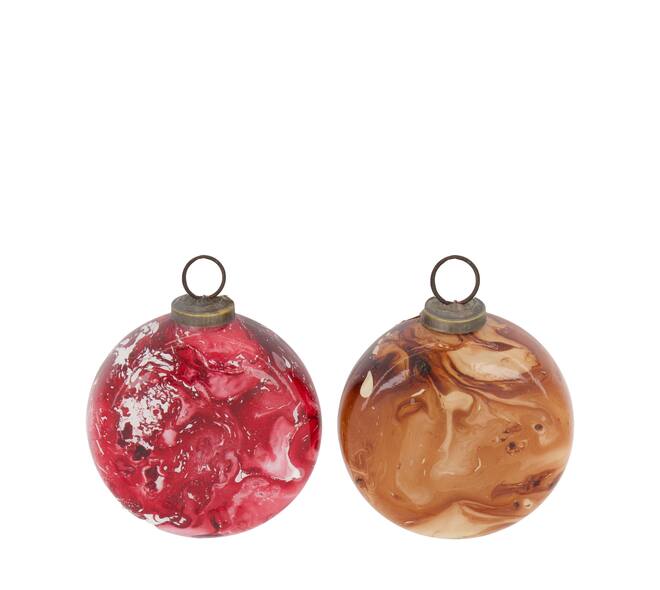 Bauble glass 10x4x10cm C/2