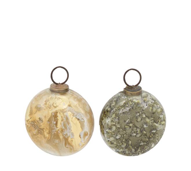 Bauble glass 10x4x10cm  - Multi