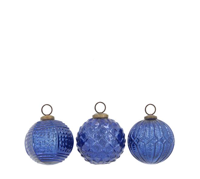 Bauble glass 10x10x10cm A/3