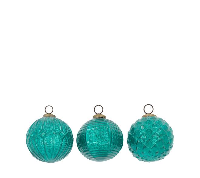 Bauble glass 10x10x10cm A/3