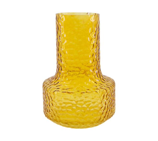Vase glass 16x16x25cm - Orange