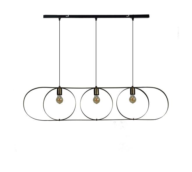 Ceiling light metal 120x27.5x130cm