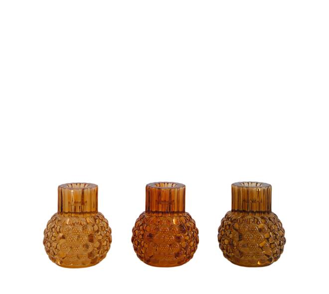 Tealight holder glass 7.8x7.8x8.8cm C/3
