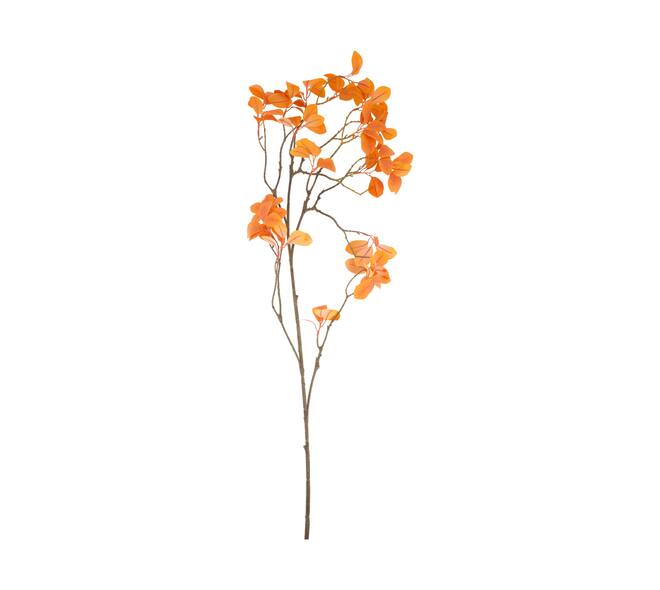 Flower leaf artificial 119x25x10cm - Orange