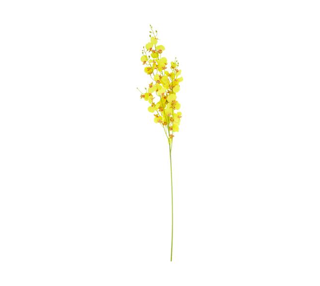 Branch mini orchid artificial 94x10x5cm - Yellow