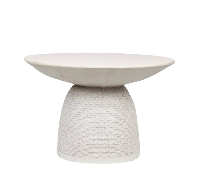Bijzettafel Avery - Magnesium - 58x58x38cm - Wit