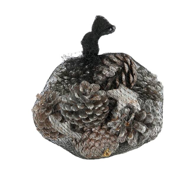 Pinecone with 3 coco star nature 22.4x39.2x32cm 250gr