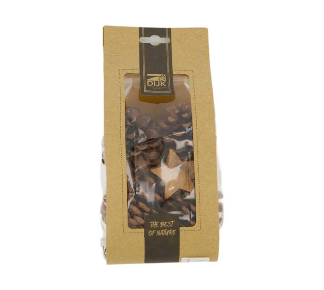 Pinecone with 3 coco star nature 90gr