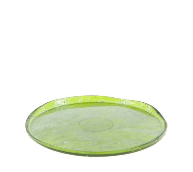 Plate recycled glass 25x25x2cm