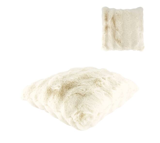 Cushion polyester 45x45x12cm - White