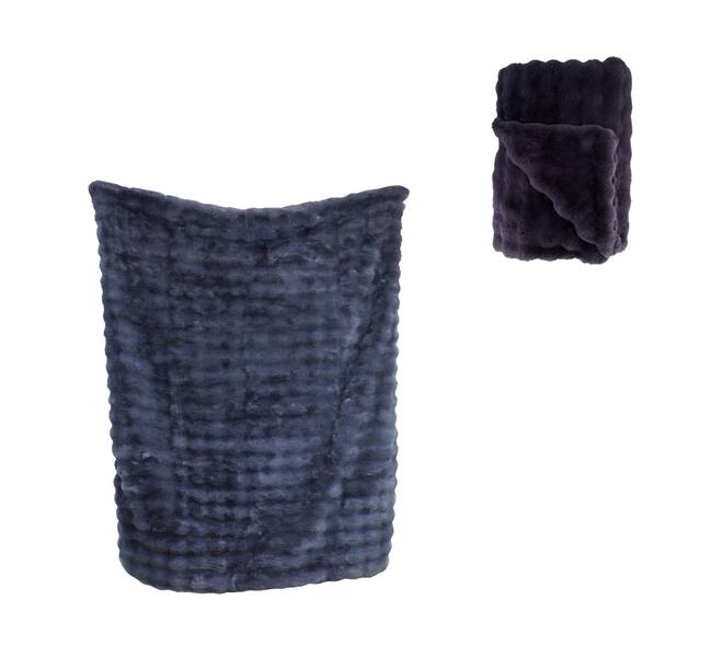Plaid polyester 170x130x2cm - Blue