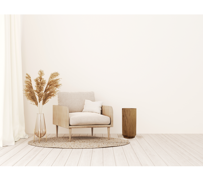 Side table paulownia wood 38x38x78cm - Brown