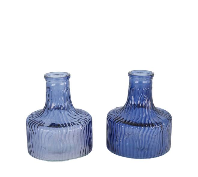 Bottle glass 10.9x10.9x13.3cm C/2