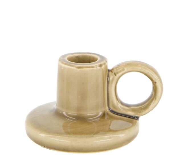 Dinnercandle holder ceramic 10.5x9x6cm
