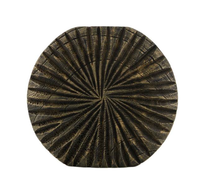 Vase round paulownia wood 24x6.5x22cm