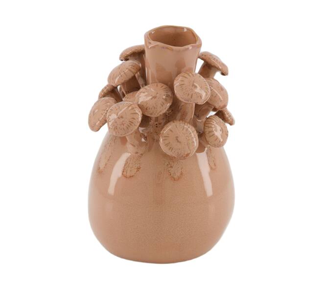 Vase porcelain 10.5x10.5x16.5cm - Pink