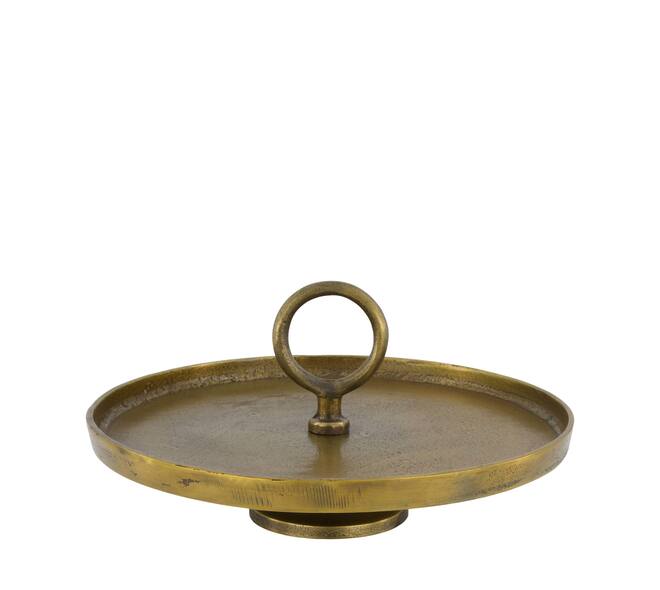 Etagiere round aluminium 1 layer 30x30x15cm