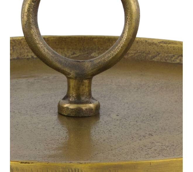 Etagiere round aluminium 1 layer 30x30x15cm