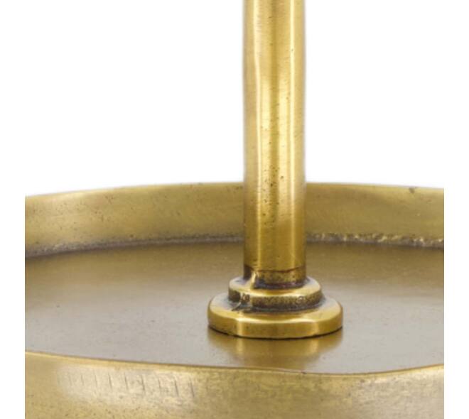 Etagiere round aluminium 3 layers 25x25x47cm - Gold