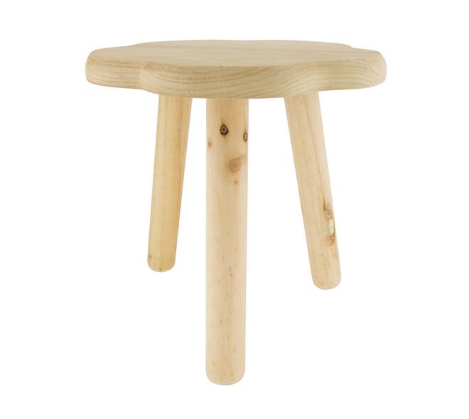 Side table paulownia wood 38x38x38cm KD - Natural