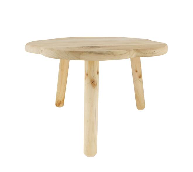 Side table paulownia wood 58x58x38cm KD - Natural