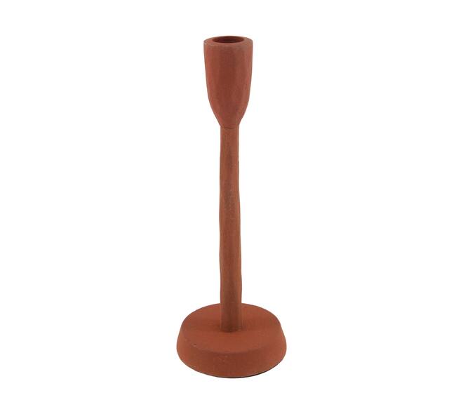 Candle holder aluminium 9x9x25.5cm