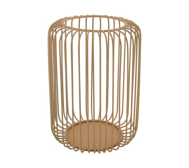Lantern metal 16.5x16.5x23cm