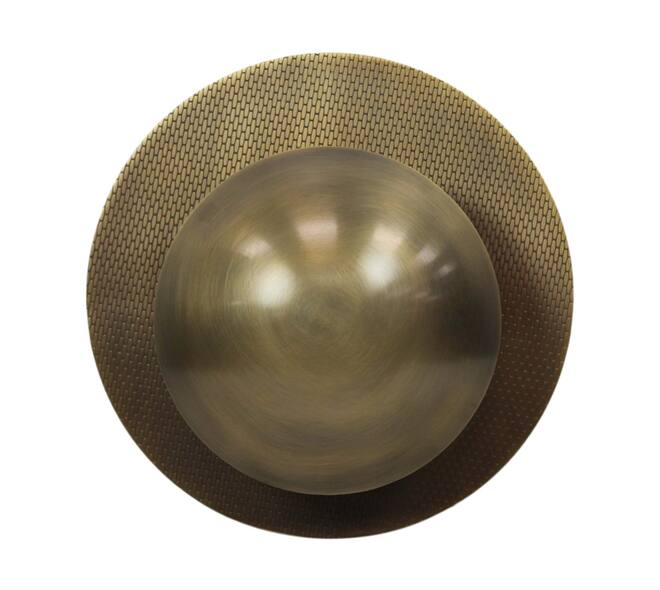 Wall light with etching aluminium 35x35x18cm