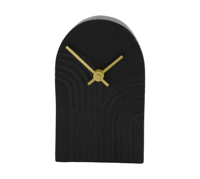 Clock aluminium 10x4x16.5cm