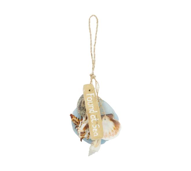 Hanger driftwood with capiz 18x5x18cm